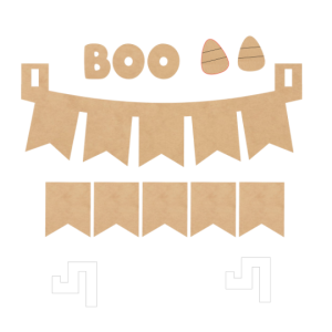 Boo & Candy Corn Banner