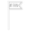 FAN FLAG WHITE 1 FAN WHITE