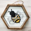 Bee Hexagon sign 138 Bee Hexagon sign 138