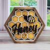 Honey Bee Hexagon sign 133 Honey Bee Hexagon sign 133