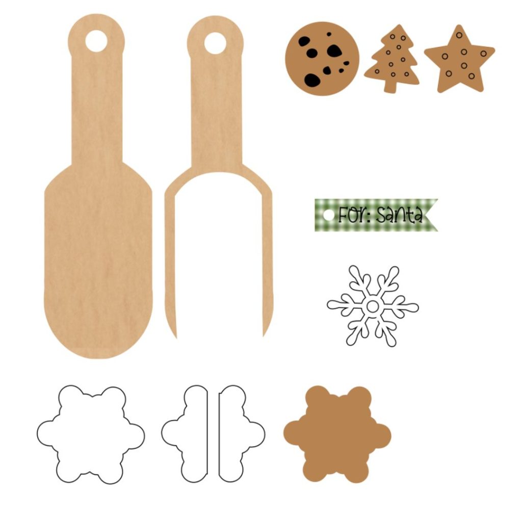 Unfinished Christmas Wood Scoop