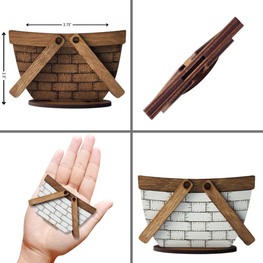 interchangeable basket picnic basket reversible basket