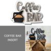 COFFEE BAR INSERT COFFEE BAR INSERT interchangeable basket picnic basket reversible basket