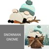 SNOWMAN GNOME INSERT SNOWMAN GNOME INSERT interchangeable basket picnic basket reversible basket