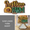 SUNFLOWER FARM INSERT SUNFLOWER FARM INSERT interchangeable basket picnic basket reversible basket