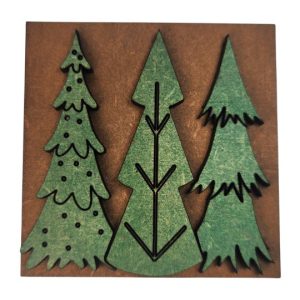 Evergreen Tree Trio