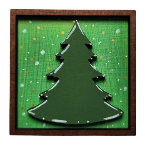 Framed Evergreen Tree