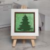 Framed Evergreen Tree 06