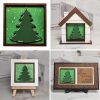 Framed Evergreen Tree 06 (2)