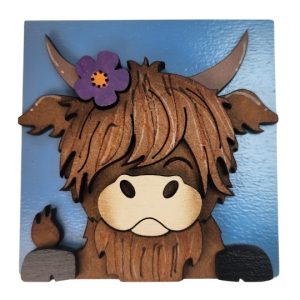 Spring Highland Cow