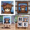 Spring Highland Cow 04