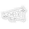 CHEER WHITE MEGAPHONE CHEER WHITE MEGAPHONE