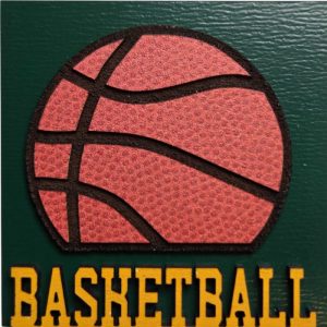 Basketball with Dark Green and Yellow