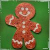 Gingerbread Cookie on Green Tile 01 Gingerbread Cookie on Green Tile 01