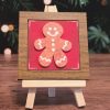Gingerbread Cookie on Red Tile 02 Gingerbread Cookie on Red Tile 02