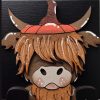 Highland Cow with Pumpkin Hat 01 Highland Cow with Pumpkin Hat 01