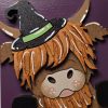 Highland Cow with Witch Hat 01 Highland Cow with Witch Hat 01