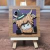 Highland Cow with Witch Hat 02 Highland Cow with Witch Hat 02