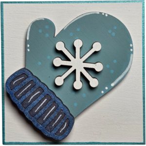 Mitten with Snowflake
