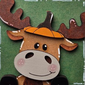 Moose with Pumpkin Hat
