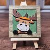 Moose with Pumpkin Hat 02