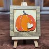 Pumpkin on Ivory Background 02