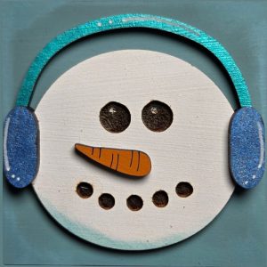 Snowman with Earmuffs
