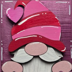 Valentine Gnome with Stocking Hat