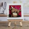 Valentine Highland Cow with Bow 02