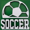 Kelly Green and White Soccer Tile 01 Kelly Green and White Soccer Tile 01