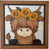 Highlad Cow with Sunflower Crown 01