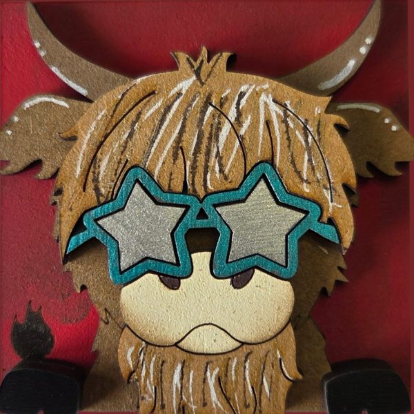 Highland Cow with Sunglasses 01 Highland Cow with Sunglasses 01