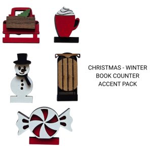 Christmas-Winter Book Counter Accent Pack