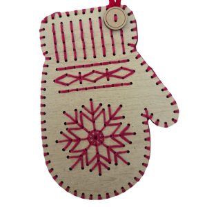 Snowflake Mitten Embroidery Kit
