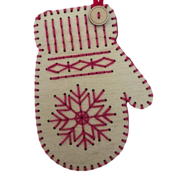 Mitten Natural Red