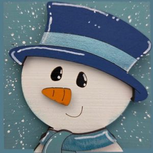 Snowman with Blue Hat